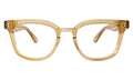 Front view of Bobby Optical in Citrine/Gold/Optical