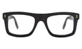 Front view of Catania Optical in Black/Gold/Optical