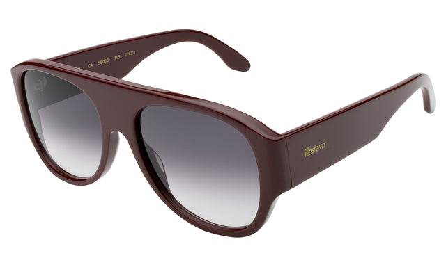 Colorado Sunglasses side view in Bordeaux / Grey Gradient