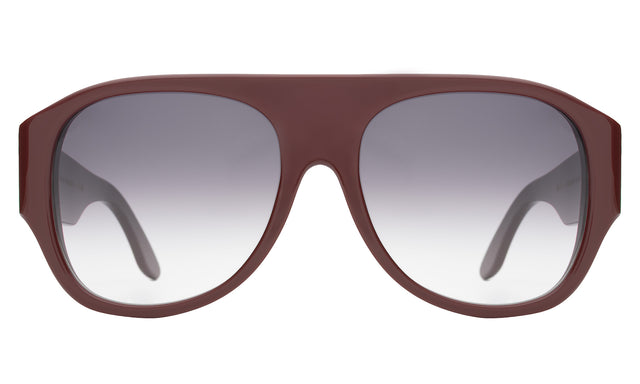 Colorado Sunglasses front view in Bordeaux with Grey Gradient
