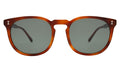 Front view of Eldridge 56 Sunglasses in Red Havana/Olive Flat