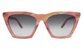 Front view of Lisbon Sunglasses in Monte Rosa/Grey Gradient