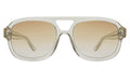 Front view of Memphis Sunglasses in Champagne/Taupe Gradient