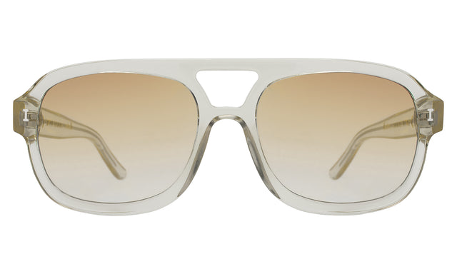 Memphis Sunglasses front view in Champagne with Taupe Gradient