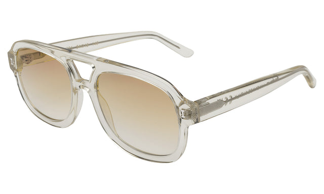 Memphis Sunglasses side view in Champagne / Taupe Gradient