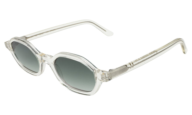 Munich Sunglasses side view in Champagne / Olive Flat Gradient