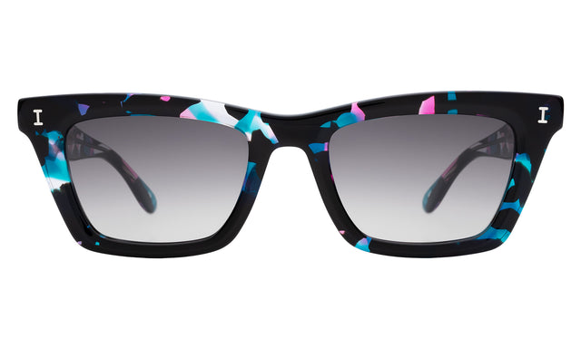 Portugal Sunglasses front view in Eclipse with Grey Flat Gradient
