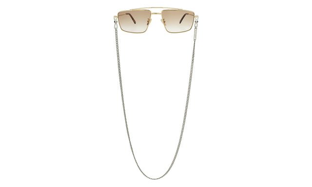 Sunglass Chain front view in Silver Link