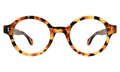 Front view of The Met x illesteva Optical in Light Tortoise/Optical