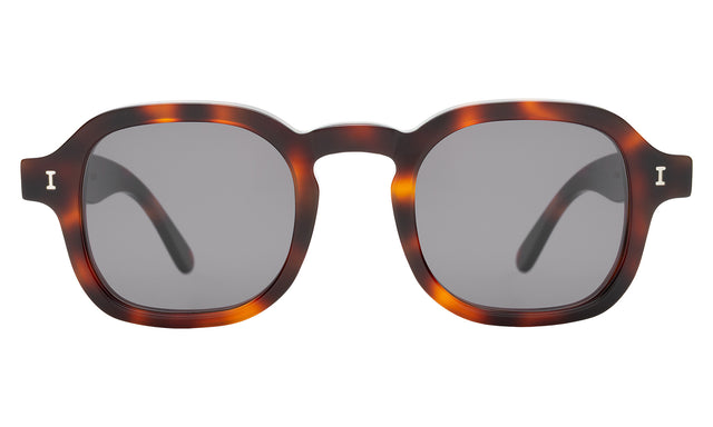 Washington Sunglasses front view in Havana with Grey Flat