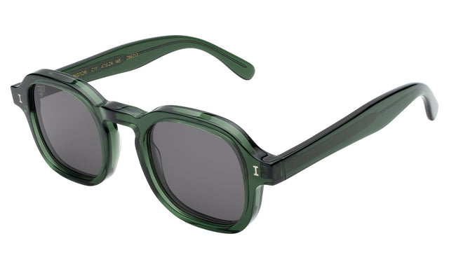 Washington Sunglasses side view in Pine / Grey Flat