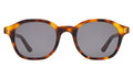 Front view of William Sunglasses in Havana/Grey