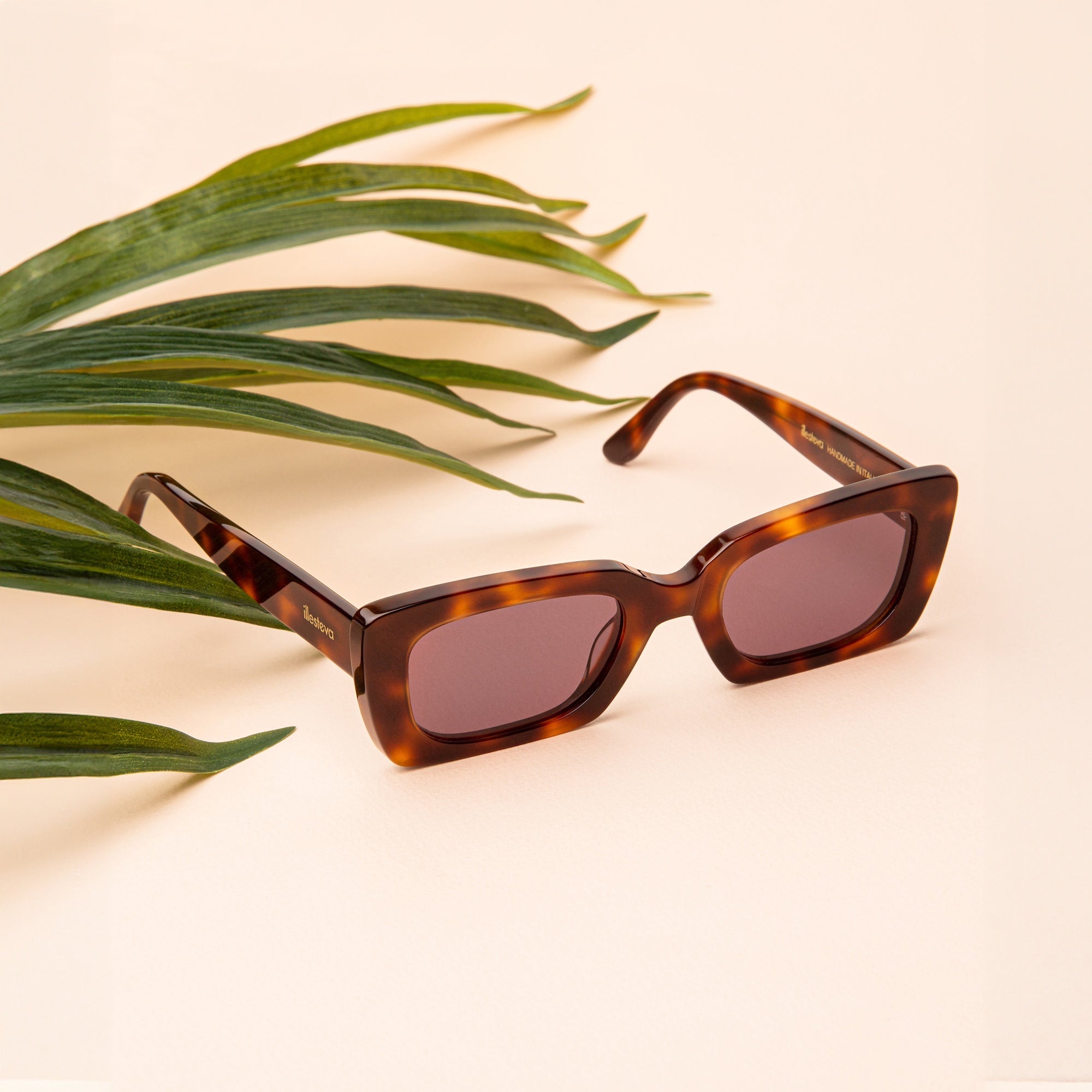 Wilson Havana with Grey shown over a peach background near a frayed leaf