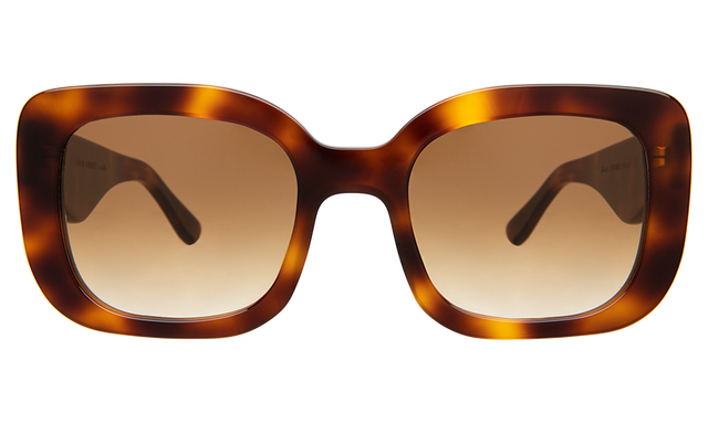 Anastasia Sunglasses front view in Havana with Brown Gradient