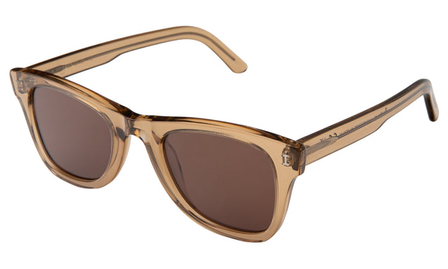 Austin Sunglasses side view in Brown / Brown Flat