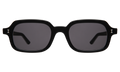 Front view of Berlin Sunglasses in Black/Grey