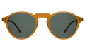 Front view of Capri Sunglasses in Honey/Olive