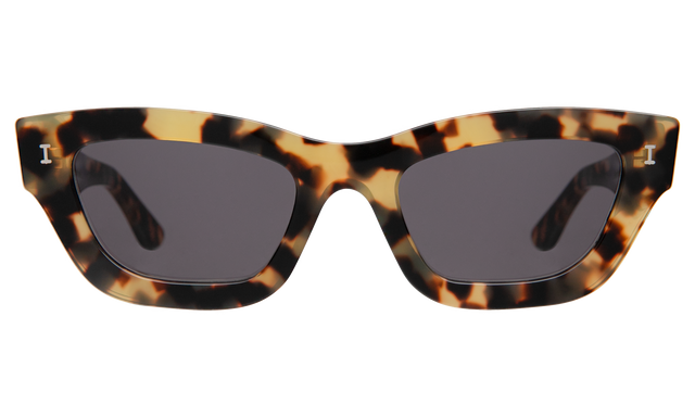 Donna Sunglasses front view in Tortoise with Grey