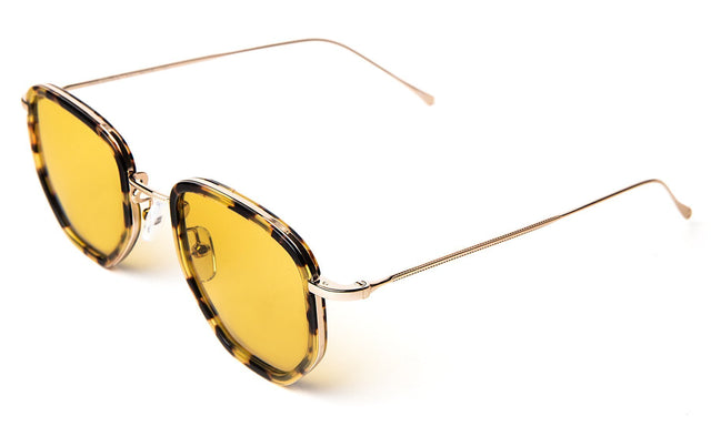 Hunter Ace Sunglasses side view in Tortoise Gold with Honey See Through Lenses