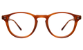Front view of Lawrence Optical in Red Havana/Optical