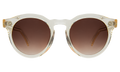 Front view of Leonard II E Sunglasses in Champagne/Brown Gradient