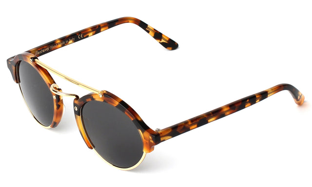 Milan Sunglasses side view in Light Tortoise / Grey