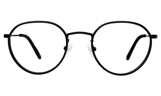 Oxford Optical front view in Matte Black Optical
