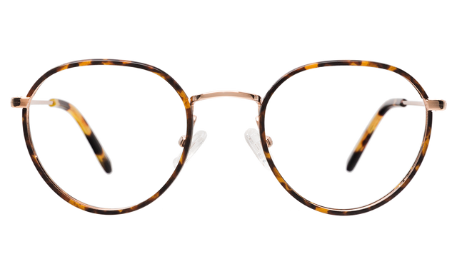 Oxford Optical front view in Tortoise/Rose Gold Optical