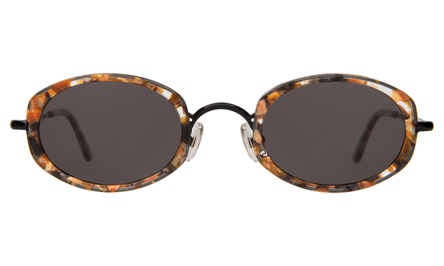 Ravello II Sunglasses front view in Butterscotch/Black