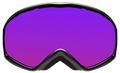 Front view of Ski Goggles in Black/Violet Polarized Mirror