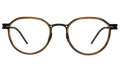 Front view of Tompkins Titanium Optical in Scotch/Matte Black/Optical