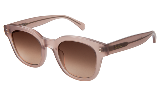 Vail Sunglasses side view in Thistle / Brown Flat Gradient