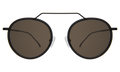 Front view of Wynwood Ace Sunglasses in Matte Black/Grey Flat