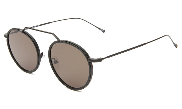 Wynwood Ace Sunglasses side view in Matte Black / Grey Flat
