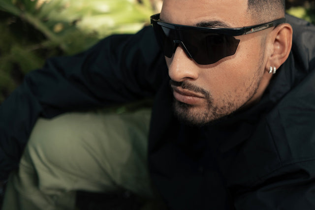Nick Kyrgios in the Nick Kyrgios x illesteva wraparound frames