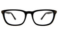 Front view of Albany Optical in Black/Optical