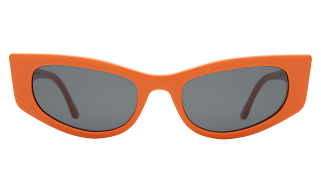 Alexa Sunglasses in Aperol with Grey Flat