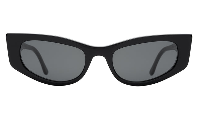 Alexa Sunglasses in Black with Grey Flat