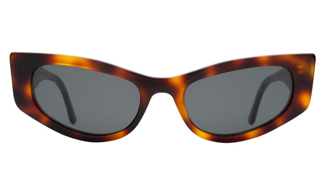 Alexa Sunglasses front view in Havana with Grey Flat