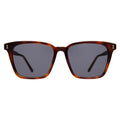 Front view of Asheville Sunglasses in Havana/Grey