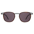 Front view of Astor Titanium Sunglasses in Havana/Matte Gunmetal/Grey