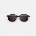 Front view of Astor Titanium Sunglasses in Havana/Matte Gunmetal/Grey