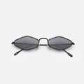 Front view of Astoria Sunglasses in Matte Black/Grey Flat