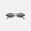 Front view of Astoria Sunglasses in Matte Black/Grey Flat