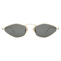Front view of Austria Sunglasses in Gold/Grey Flat