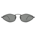 Front view of Austria Sunglasses in Matte Black/Grey Flat