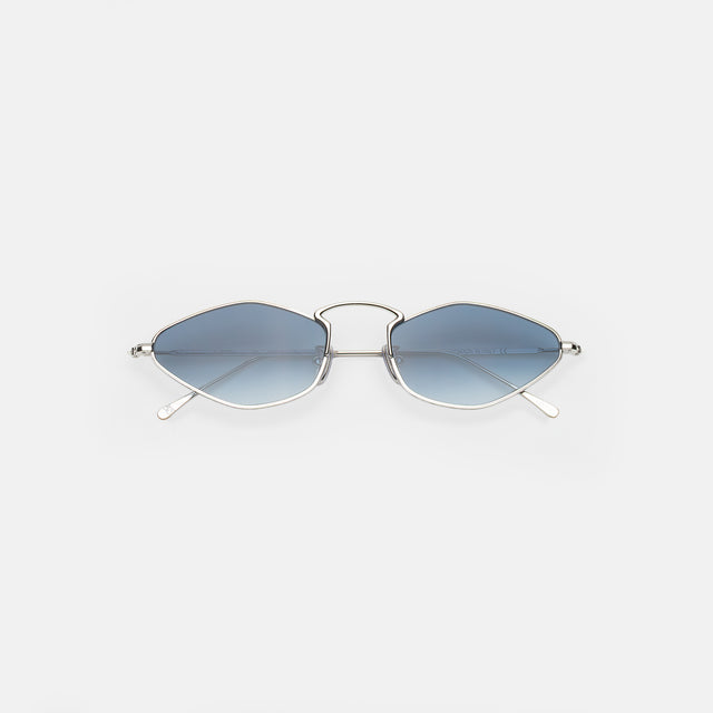 Austria Sunglasses side view in Silver / Midnight Blue Flat Gradient
