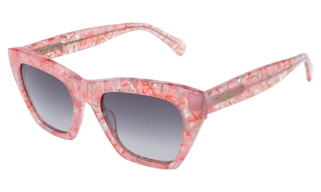 Bali Sunglasses Side Profile in Rose Quartz / Grey Gradient