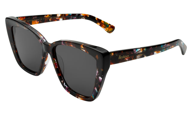 Barcelona Sunglasses side view in Sundae / Grey Flat