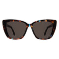 Front view of Barcelona Sunglasses in Sea Glass/Grey Flat